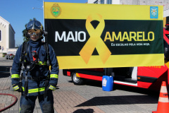 Curitiba 22 de maio de 2018 - Simulação maio amarelo 17º BPM