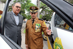 Policia Rodoviária Estadual apresenta nova viatura com tecnologia embarcada para verificação de placas de veículos irregulares on-line.  -  Curitiba, 26/10/2018.  -  Foto: Jorge Woll/SEIL/DER
