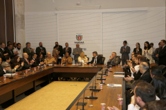 A governadora Cida Borghetti assina decreto que transfere os setores de carceragem temporária das delegacias de polícia para o Departamento Penitenciário. - Curitiba/Pr, 07.11.2018 - Foto Jonas Oliveria