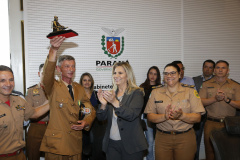 Governadora Cida Borghetti durante assinatura nesta segunda-feira(12) de decretos de criação de unidades de Corpo de Bombeiros e da Polícia Militar no interior do Estado. - Curitiba/Pr, 12.11.2018 - Foto Jonas Oliveira