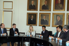 Governadora Cida Borghetti durante reunião com motoristas de aplicativos e a Secretaria da Segurança Pública  -   Curitiba, 26 11 2018  -  Foto: Orlando Kissner/ANPr