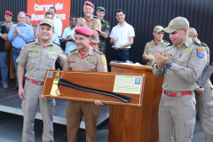 O 5º Subgrupamento de Bombeiros Independente (5º SGBI) foi instalado na tarde de quarta-feira (05/12) em Paranavaí (PR), no Noroeste paranaense, pelo Governo do Estado. A solenidade marca mais uma etapa da reestruturação do Corpo de Bombeiros da Polícia Militar do Paraná para ampliar os serviços a mais municípios da região.   -  Paranavaí, 06/11/2018  -  Foto: Soldado Adilson Voinaski Afonso