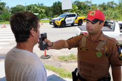 Matinhos, 07 de fevereiro de 2019. Operação Verão 2018/2019 - A Importância do Uso do Cinto de Segurança