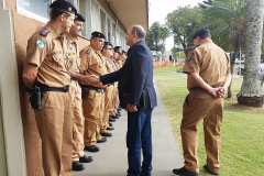 Londrina, 10 de abril de 2019. Visita do Secretário de Segurança ao 5º BPM em Londrina