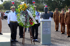 São Jose dos Pinhais, 20 de Maio de 2019. Solenidade alusiva ao Patrono da PMPR. Foi depositada uma coroa de flores junto ao busto do Cel Sarmento.