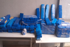 PM encontra mochila abandonada no bairro Cajuru, em Curitiba, e acaba apreendendo mais de 160 quilos de maconha em Campo Largo (RMC)