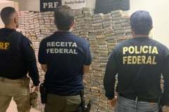 Ação conjunta de integrantes do projeto Em Frente Brasil resulta em quase uma tonelada de cocaína apreendida
