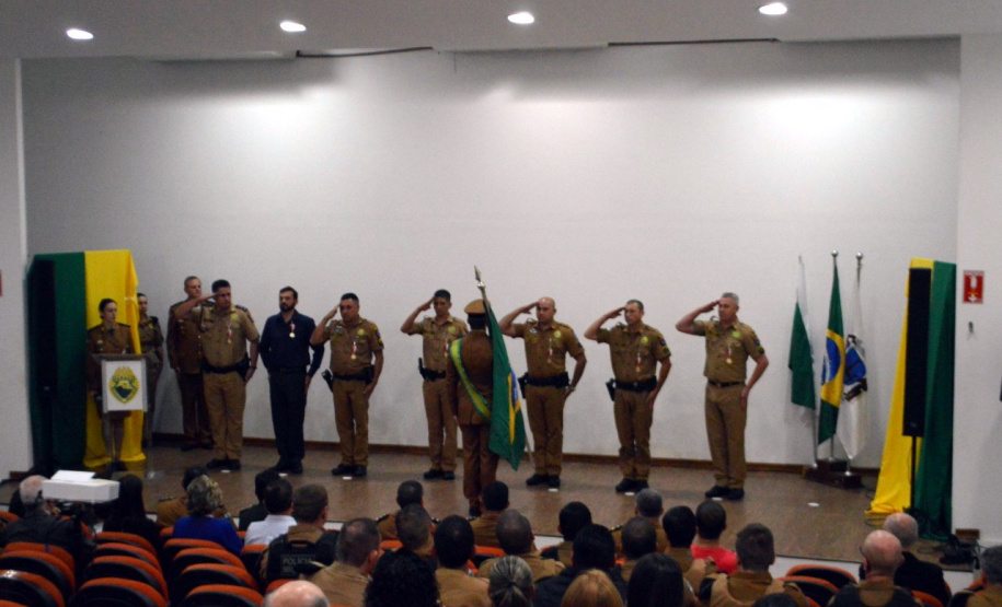 Manifestação de apoio e homenagens marcam o primeiro aniversário do 28 Batalhão da Polícia Militar na Lapa (PR)