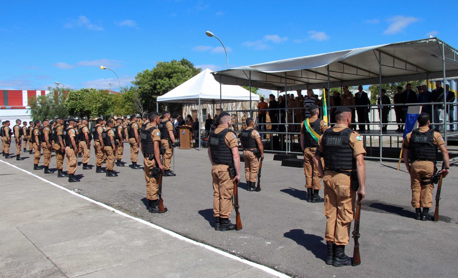 Batalhão responsável pelo policiamento da região Leste de Curitiba recebe novo Comandante durante solenidade