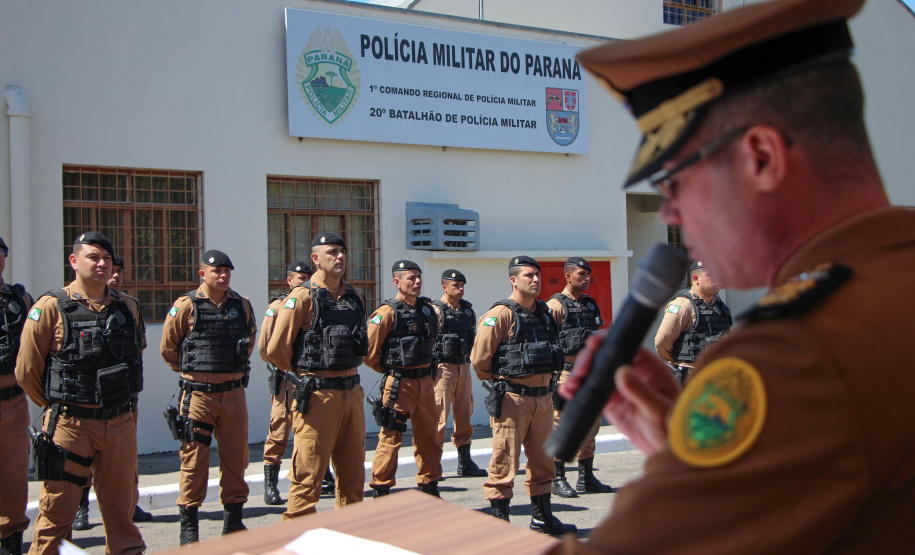 Batalhão responsável pelo policiamento da região Leste de Curitiba recebe novo Comandante durante solenidade
