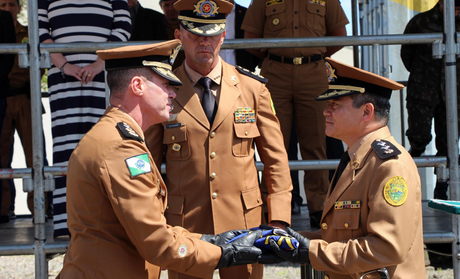 Batalhão responsável pelo policiamento da região Leste de Curitiba recebe novo Comandante durante solenidade