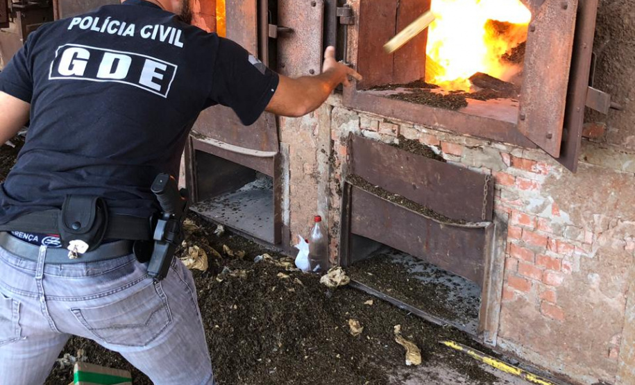 PCPR incinera cerca de de 5,3 toneladas de drogas em Foz do Iguaçu