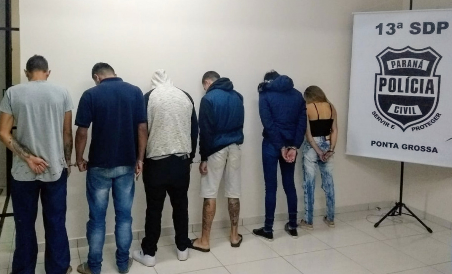 PCPR prende três pessoas por latrocínio e três por tráfico de drogas em Ponta Grossa