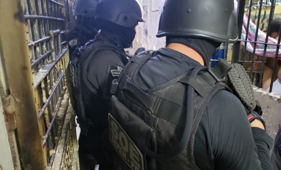 SOE Maringá realiza operação de revista e frustra fuga de presos