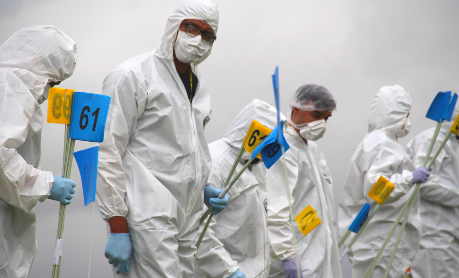 Curso da Polícia Científica teve simulação de desastres em massa