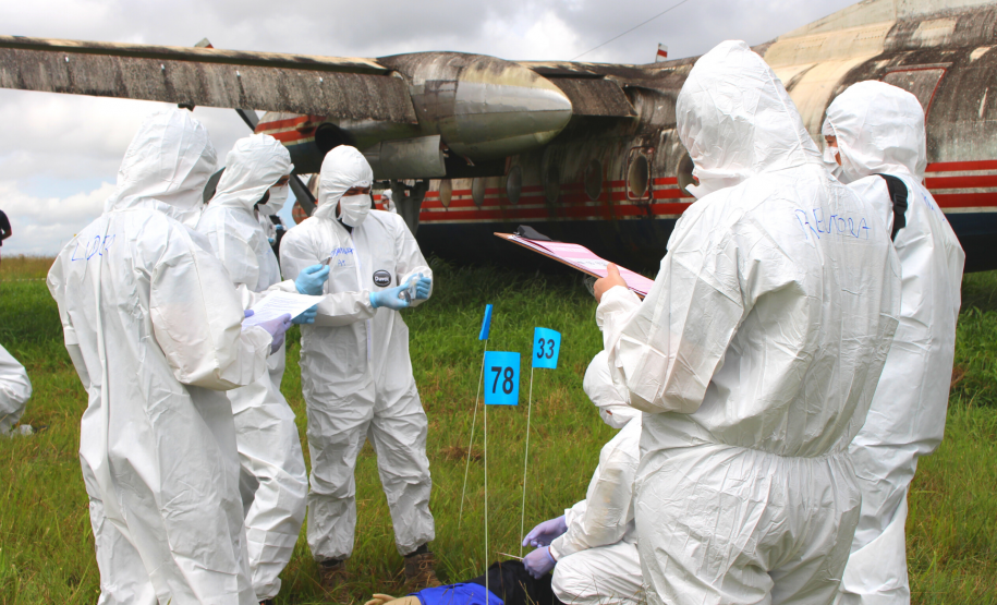Curso da Polícia Científica teve simulação de desastres em massa
