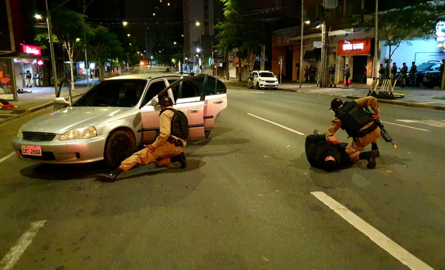 RONE simula roubo a banco no Centro de Curitiba; exercício faz parte do III Curso da unidade