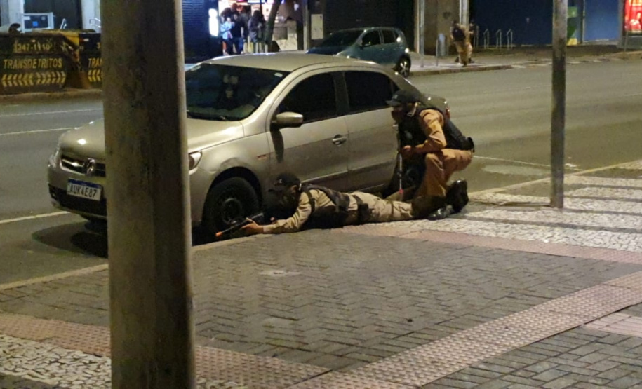 RONE simula roubo a banco no Centro de Curitiba; exercício faz parte do III Curso da unidade