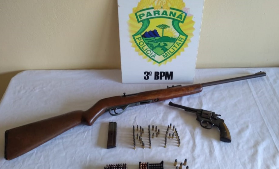 PM apreende sete armas de fogo em situações distintas, no Sudoeste do estado