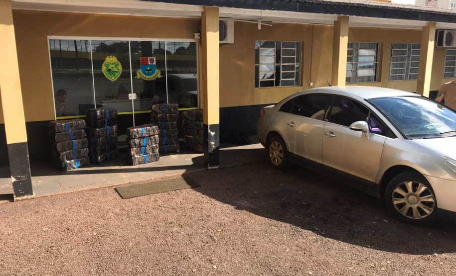 BPRv apreende mais 400 quilos de maconha, recupera carro e prende homem no Oeste do estado