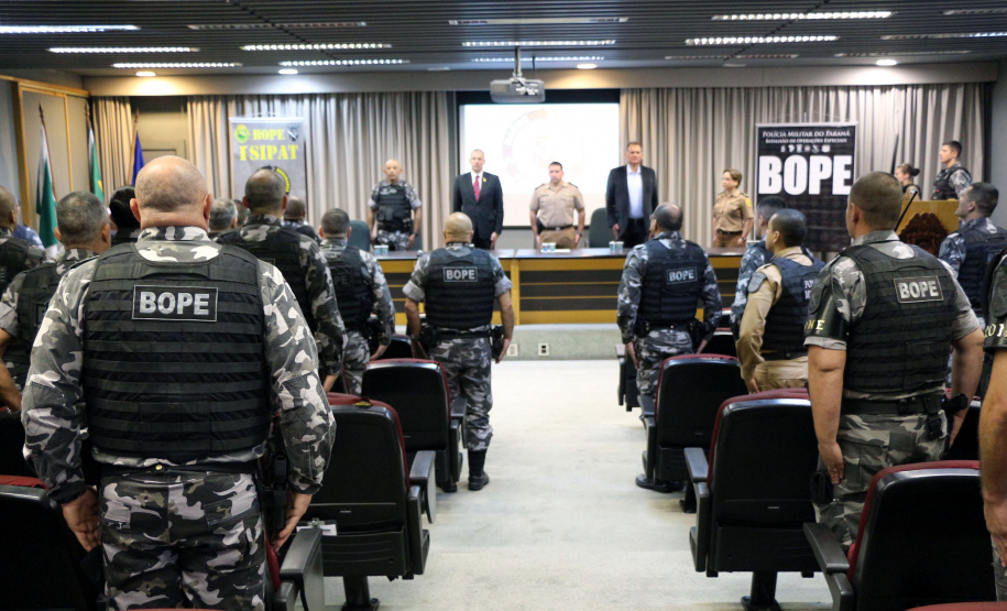 BOPE abre a I SIPAT com palestra sobre o Programa de Saúde Preventiva