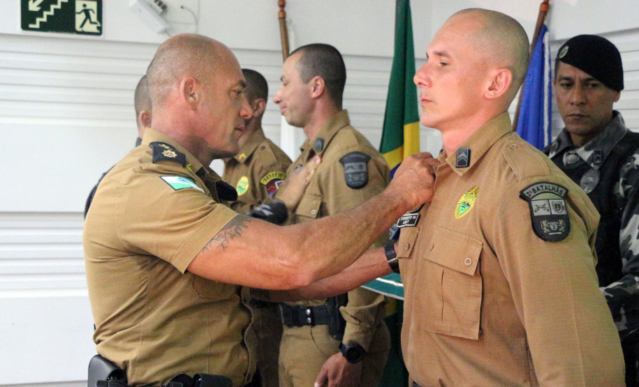 PM forma 35 policiais do Paraná e de Santa Catarina no Curso de Controle de Distúrbios Civis durante solenidade em Curitiba