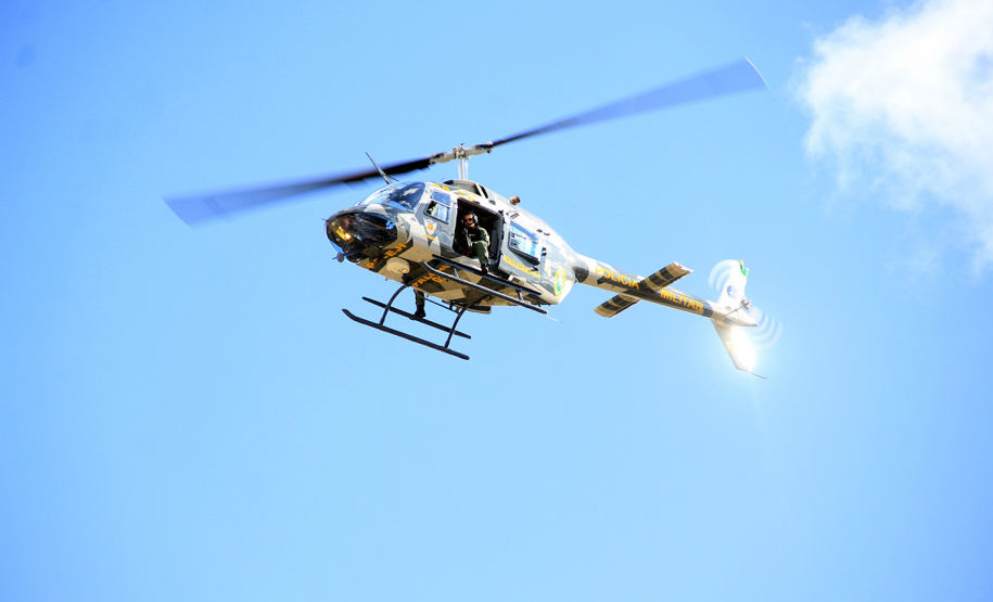 BPMOA faz resgate aeromédico após acidente na BR 476 em Bocaiuva do Sul, na RMC