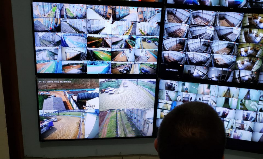 Sistema de monitoramento com câmeras reforça segurança na Penitenciária Estadual de Cascavel