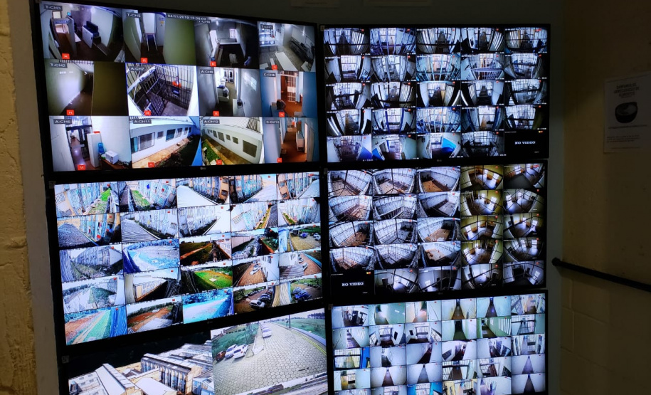 Sistema de monitoramento com câmeras reforça segurança na Penitenciária Estadual de Cascavel
