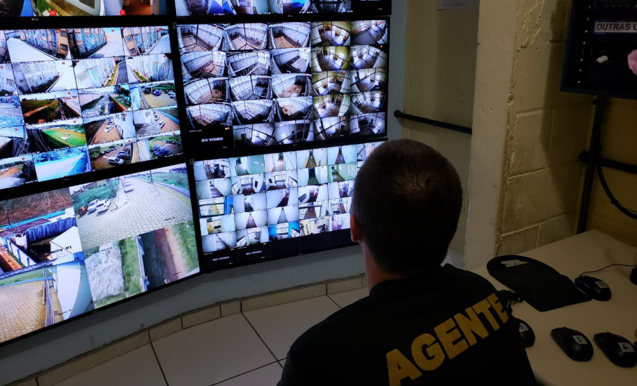 Sistema de monitoramento com câmeras reforça segurança na Penitenciária Estadual de Cascavel