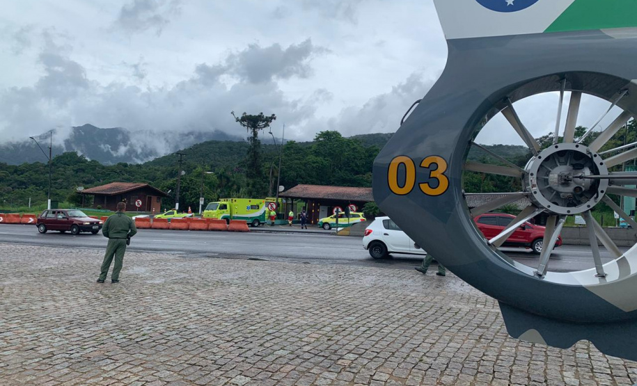 BPMOA faz transporte aeromédico de vítima de acidente no Litoral do estado