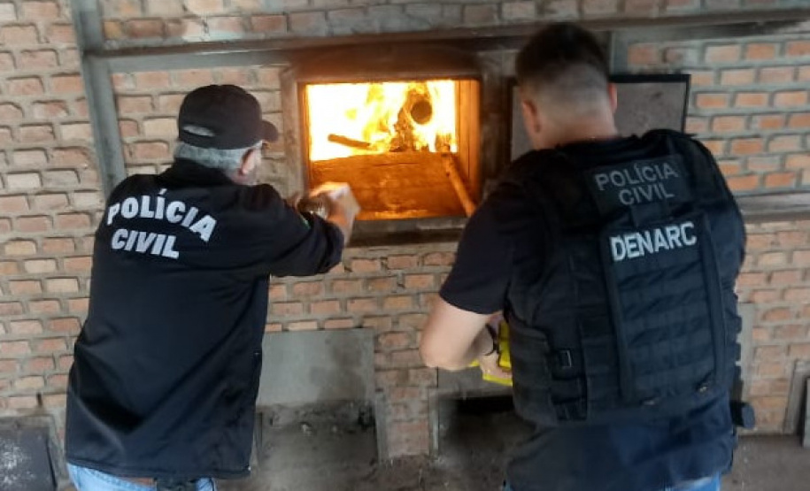PCPR incinera 107 quilos de drogas em Pato Branco