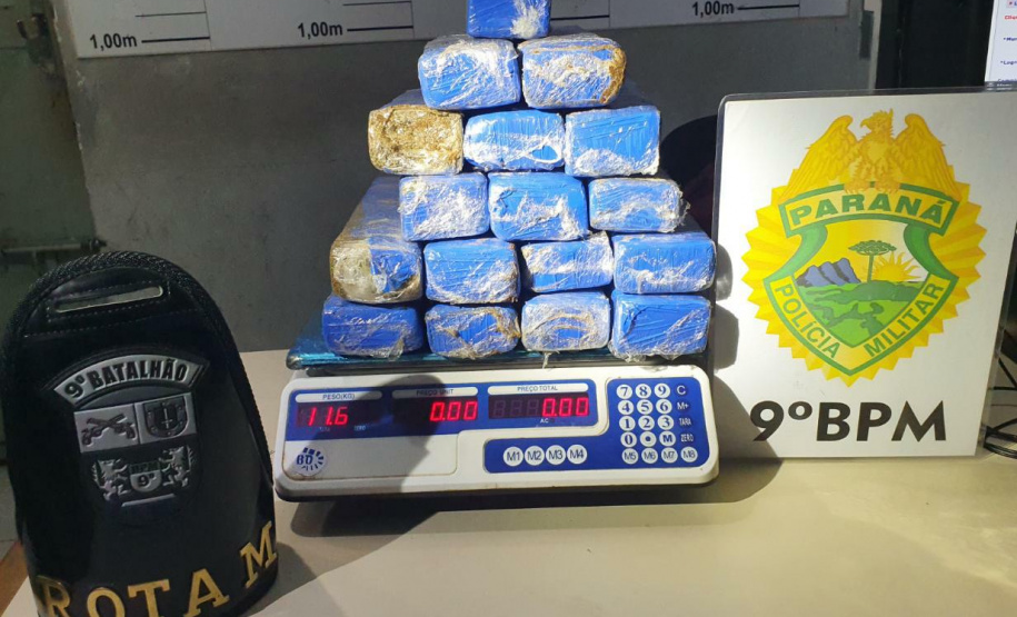 Após acompanhamento tático, PM encaminha adolescente e apreende quase 12 quilos de maconha em Paranaguá (PR)