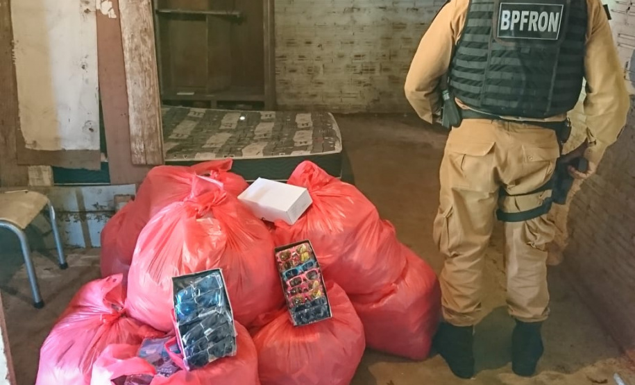 Durante Operação Hórus, policiais do BPFron apreendem produtos contrabandeados em Foz do Iguaçu (PR)