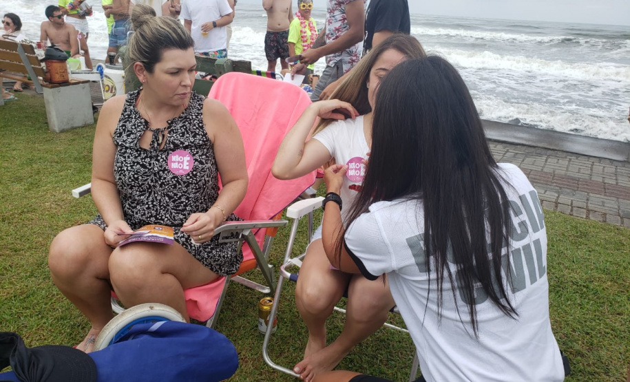 PCPR participa de ação contra assédio sexual em Guaratuba