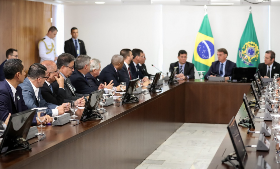 Secretário coronel Marinho participa de reunião do Consej em Brasília e de audiência com o Ministro Moro e o presidente Bolsonaro