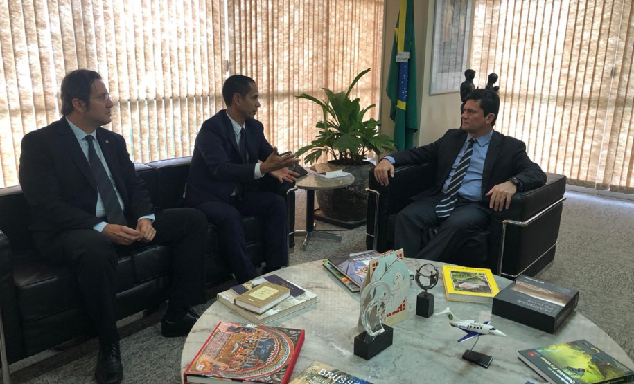 Secretário coronel Marinho participa de reunião do Consej em Brasília e de audiência com o Ministro Moro e o presidente Bolsonaro