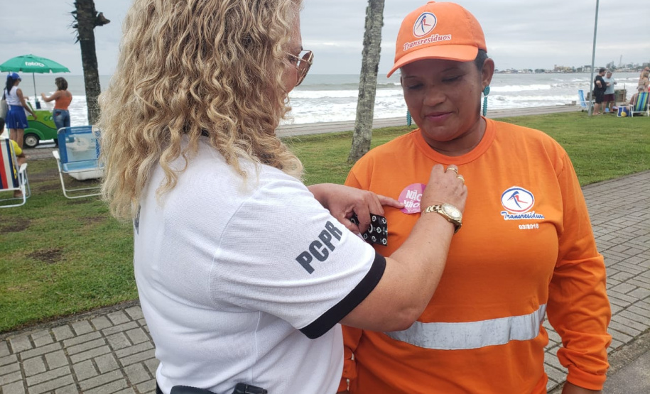 PCPR participa de ação contra assédio sexual em Guaratuba