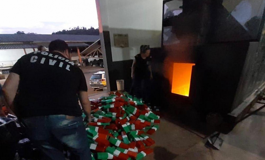 PCPR incinera mais de uma tonelada de drogas em Capanema