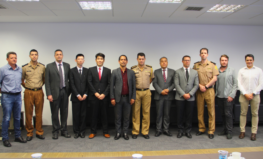 Secretário coronel Marinho recebe vice-cônsul do Japão em Curitiba