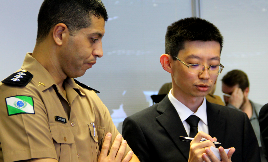 Secretário coronel Marinho recebe vice-cônsul do Japão em Curitiba