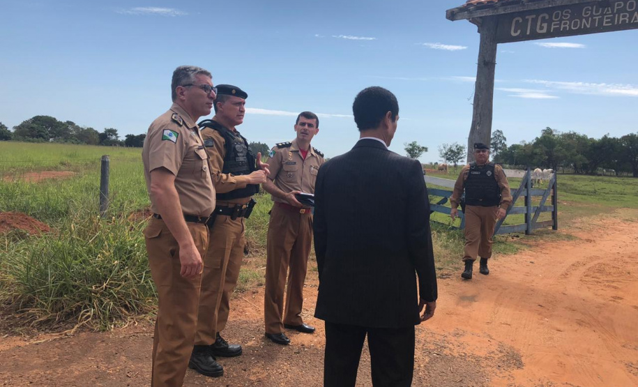 Secretário coronel Marinho se reúne com autoridades para tratar da Segurança Pública de Guaíra