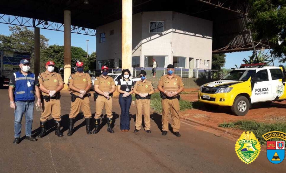 Polícia Rodoviária Estadual faz operações com unidades especializadas da PM para evitar a disseminação do coronavírus