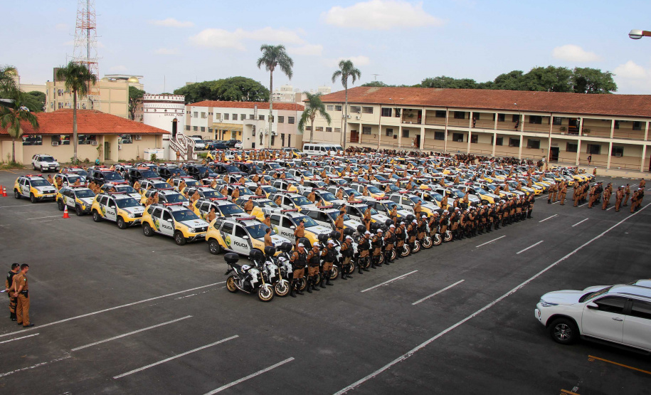 Polícia Militar faz megaoperação 100 com 500 policiais militares nas ruas da Capital; foco é a prevenção
