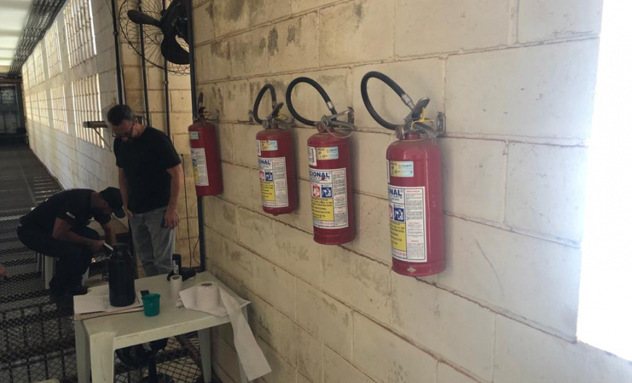 Unidades prisionais do Depen passam por inspeção em sistemas de combate a incêndios