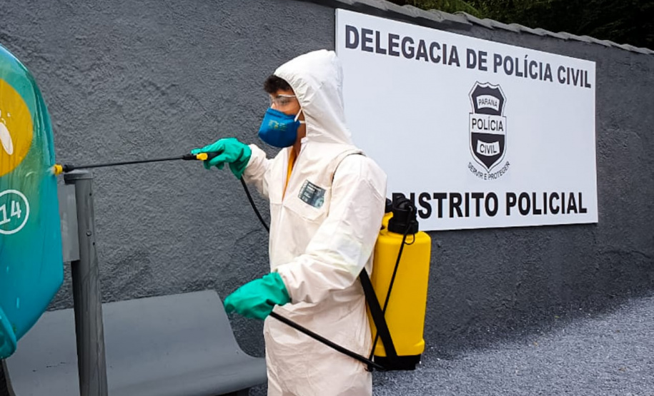 Polícia Civil realiza higienização em delegacias para assegurar a saúde de servidores e população