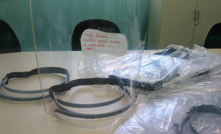 Servidores do Depen recebem máscaras de proteção tipo “face shields” em proteção ao Covid-19