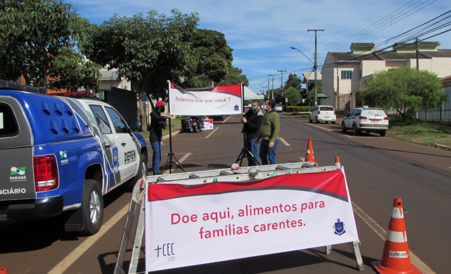 Depen de Cascavel arrecada 850 kg de alimentos não perecíveis e 50 cestas básicas para doação