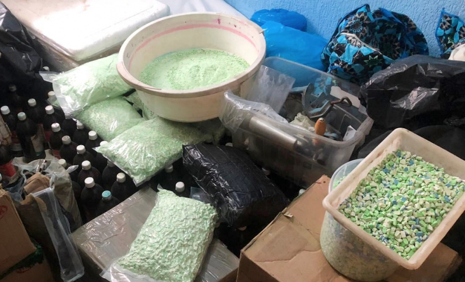 PCPR descobre laboratório de ecstasy e apreende mais de 200 mil comprimidos da droga