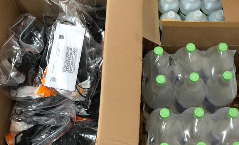 PCPR entrega kits de proteção contra a Covid-19 aos policiais civis